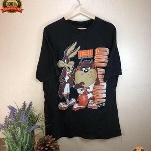 Vintage NCAA Oklahoma State Cowboys Looney Tunes Shirt, Oklahoma State Shirt, NC